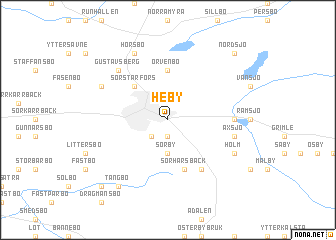 map of Heby