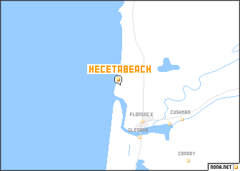 map of Heceta Beach