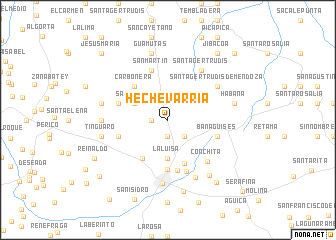 map of Hechevarría