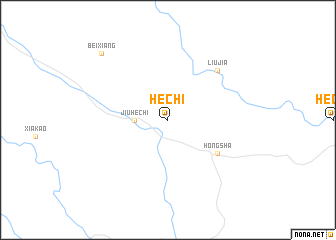 map of Hechi