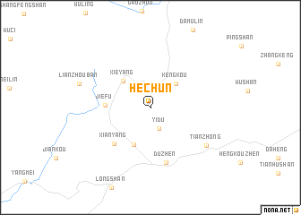 map of Hechun