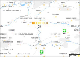 map of Heckfield