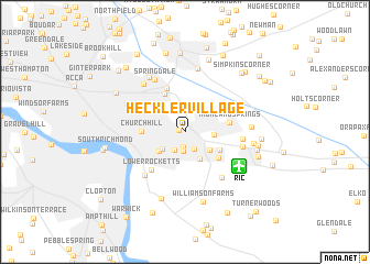 map of Heckler Village