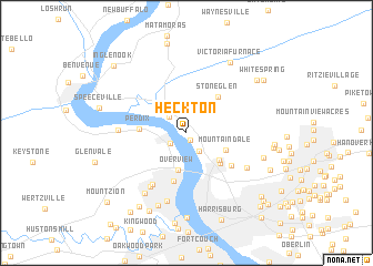 map of Heckton