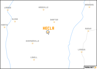 map of Hecla