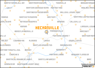 map of Hecmanville