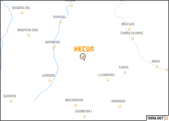 map of Hecun