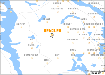 map of Hedalen