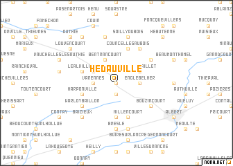 map of Hédauville