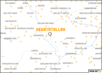 map of Hedāyatollāh