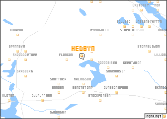 map of Hedbyn