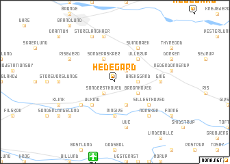 map of Hedegård