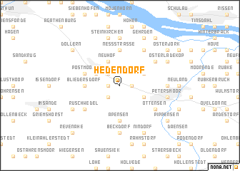 map of Hedendorf