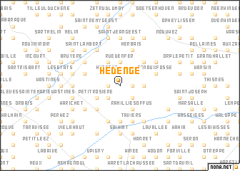 map of Hedenge