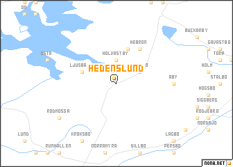 map of Hedenslund