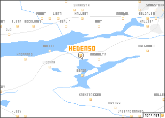 map of Hedensö