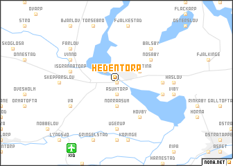 map of Hedentorp