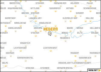 map of Hedern