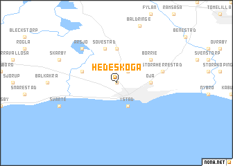 map of Hedeskoga