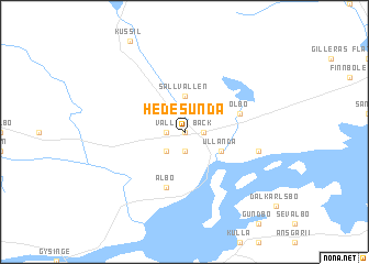 map of Hedesunda