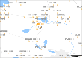 map of Hede