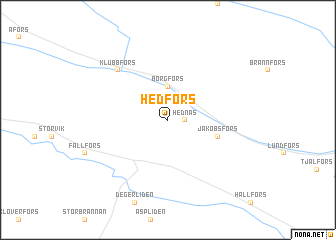 map of Hedfors
