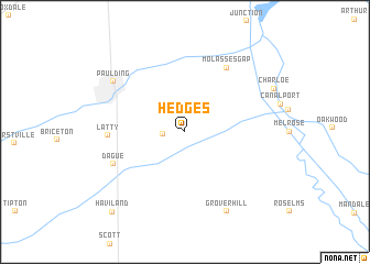 map of Hedges