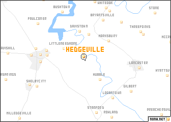 map of Hedgeville