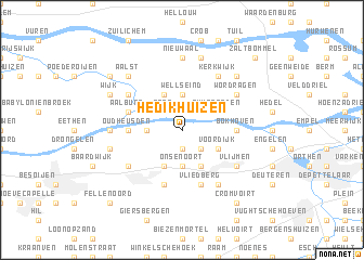 map of Hedikhuizen