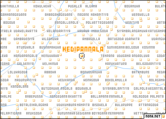 map of Hedipannala