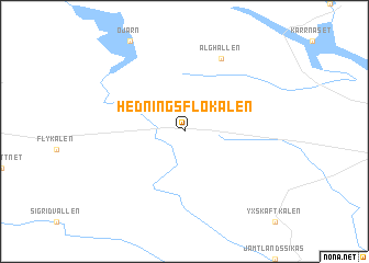 map of Hedningsflokälen