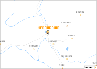 map of Hedongdian