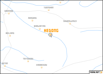 map of Hedong