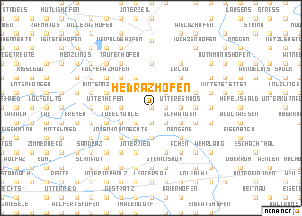 map of Hedrazhofen