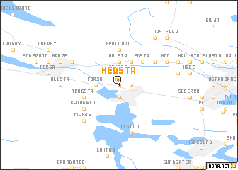 map of Hedsta