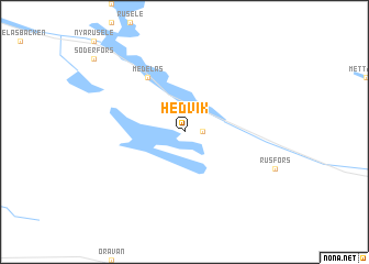 map of Hedvik