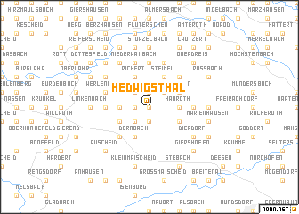 map of Hedwigsthal