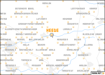 map of Heede