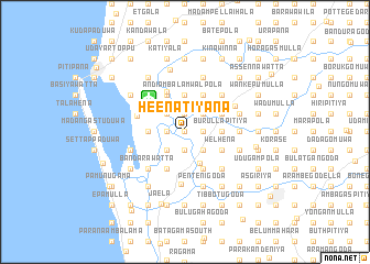 map of Heenatiyana