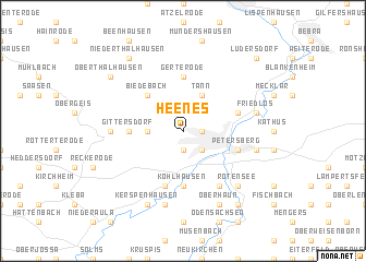 map of Heenes