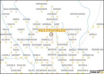 map of Heer Aw Madow
