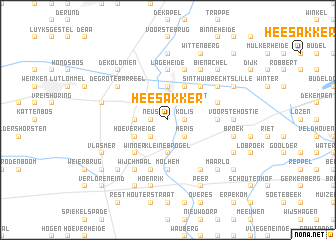 map of Heesakker