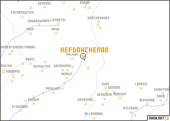 map of Hefdah Chenār
