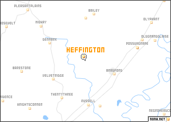 map of Heffington