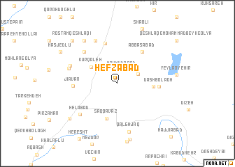 map of Ḩefz̧ābād