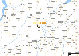 map of Hegbema