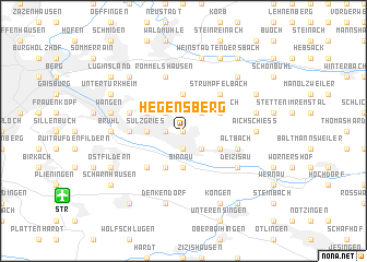 map of Hegensberg