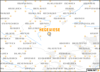 map of Hegewiese