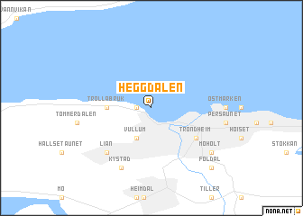 map of Heggdalen