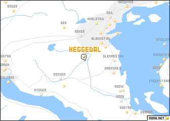 map of Heggedal